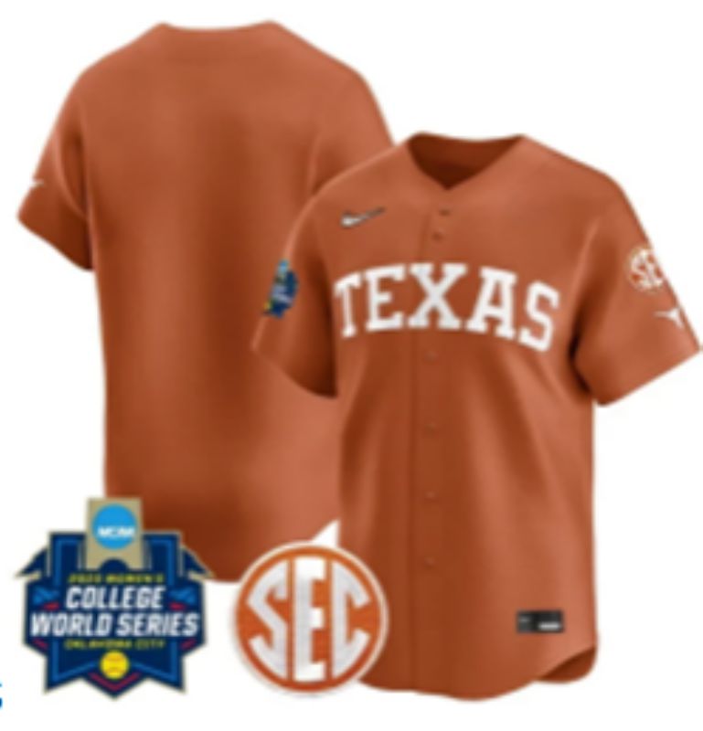 Men 2025 Texas Longhorns Blank Brown Joint Name Nike NCAA Jersey style 3